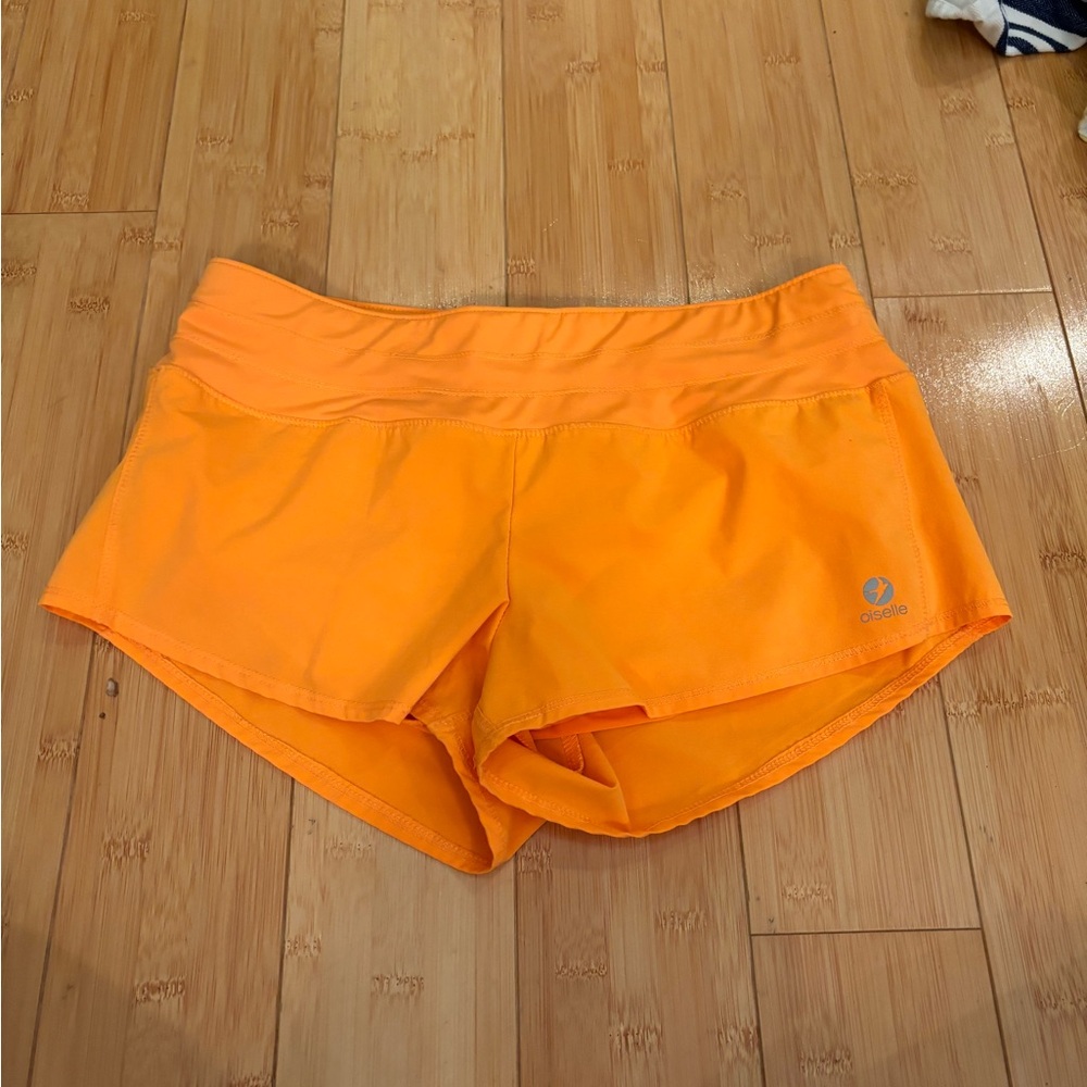 Oiselle Women's Athletic Shorts - Bright Orange